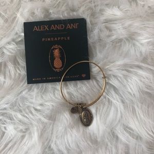 Alex and Ani Gold Pineapple bangle